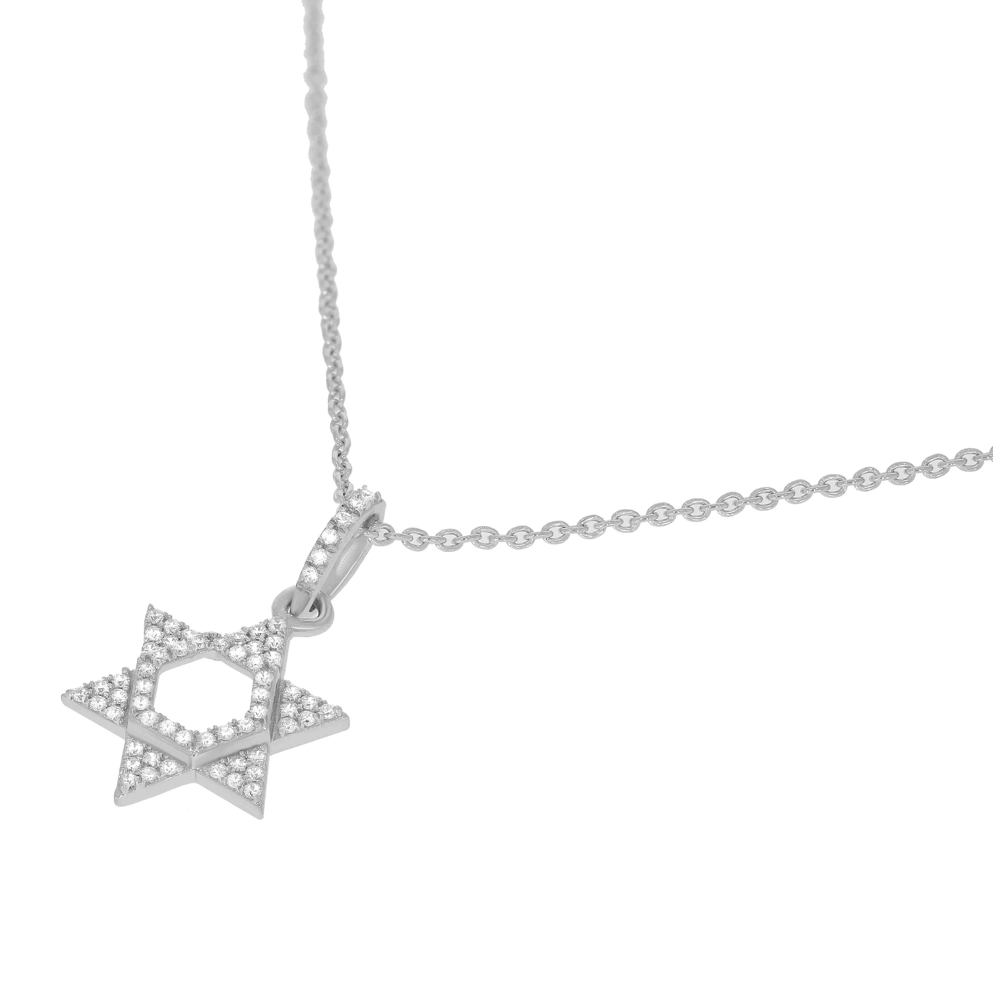 Star of David Jewish Collection Pendant PD31320A12MM